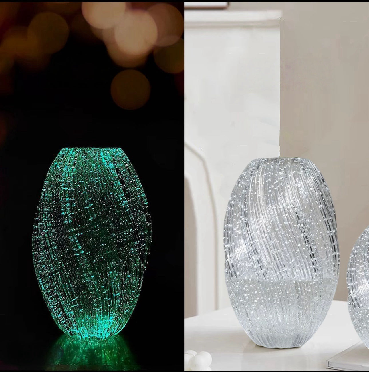 Luminous Glass Vases