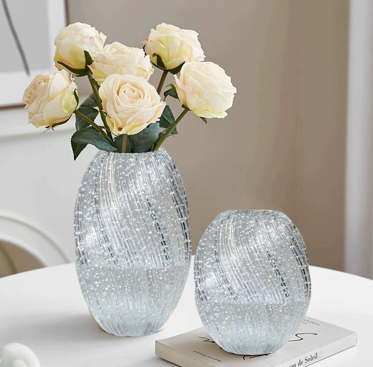 Luminous Glass Vases